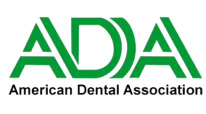 American Dental Association (ADA) logo, symbolizing Dr. Ashtewi's professional affiliation and commitment to dental excellence in prosthodontics.