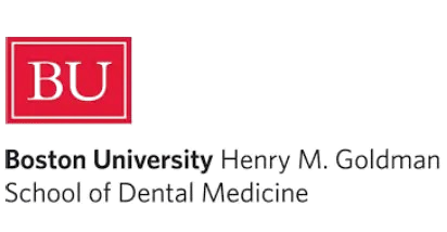 Boston University Henry M. Goldman School of Dental Medicine logo, representing Dr. Ashtewi's educational background in prosthodontics and commitment to advanced dental care.